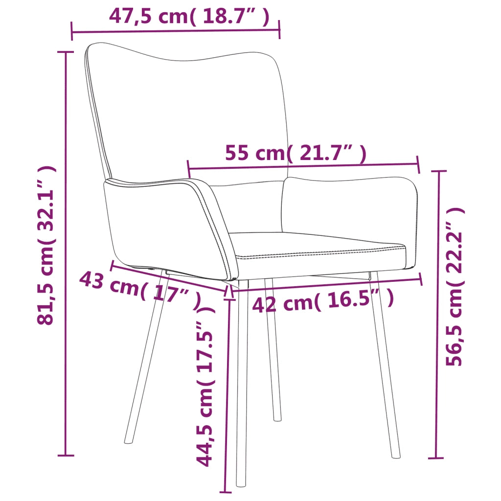Sedie da Pranzo 2 pz Rosa in Velluto cod mxl 29667