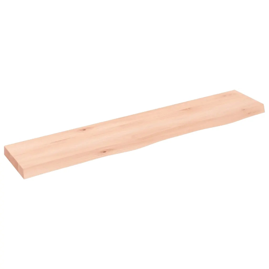 Ripiano a Parete 100x20x4 cm Legno Massello Rovere Non Trattatocod mxl 107747