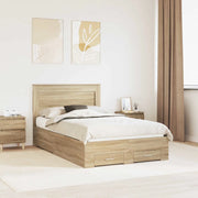 Struttura del letto con testiera Rovere Sonoma 120 x 200 cm 3410344