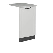 Vicco Pannello frontale della lavastoviglie Bianco casa di campagna 45 cm , PL Marmo