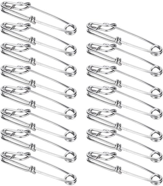 Accessori per Pesci in Acciaio Inossidabile - 15 Pezzi - Takhanger Lungo - Accessori per Pesci - Leggero - Resistente alla Corrosione - Formato Compattibile - Accessori per Pesci in Acciaio Inossidabile
