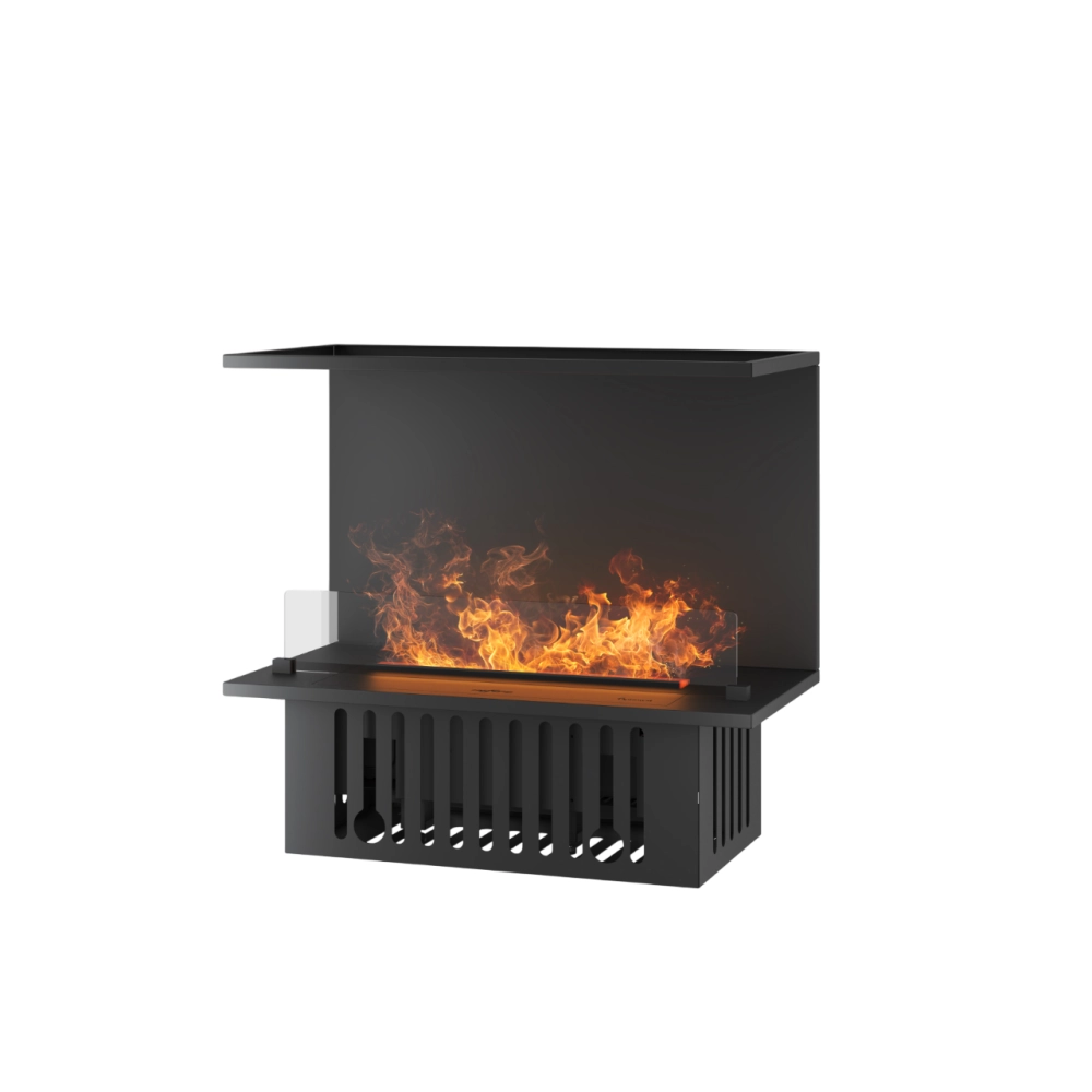 Caminetto a Vapore Acqueo da Incasso Inside C800 con Fiamma Multicolore, Effetto 3D e Controllo App, Serbatoio 1.2l - 80cm