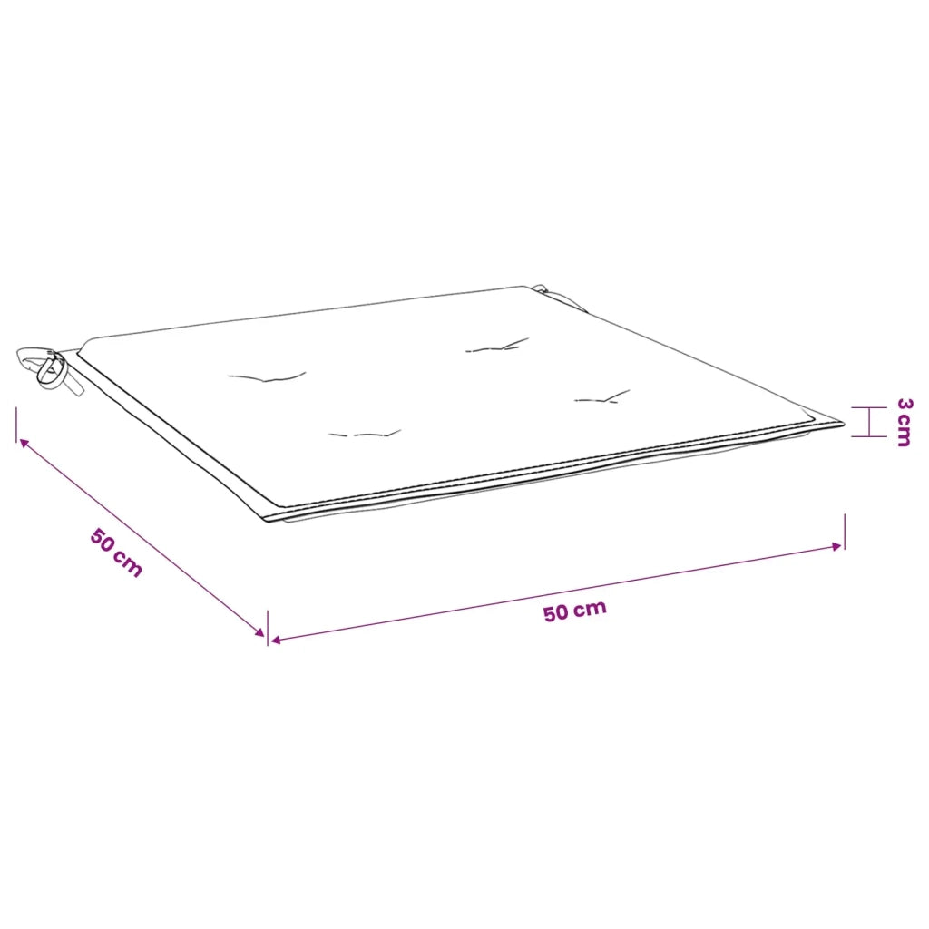 Cuscini per sedie 4 pz Tessuto Oxford Motivo Foglia 361069