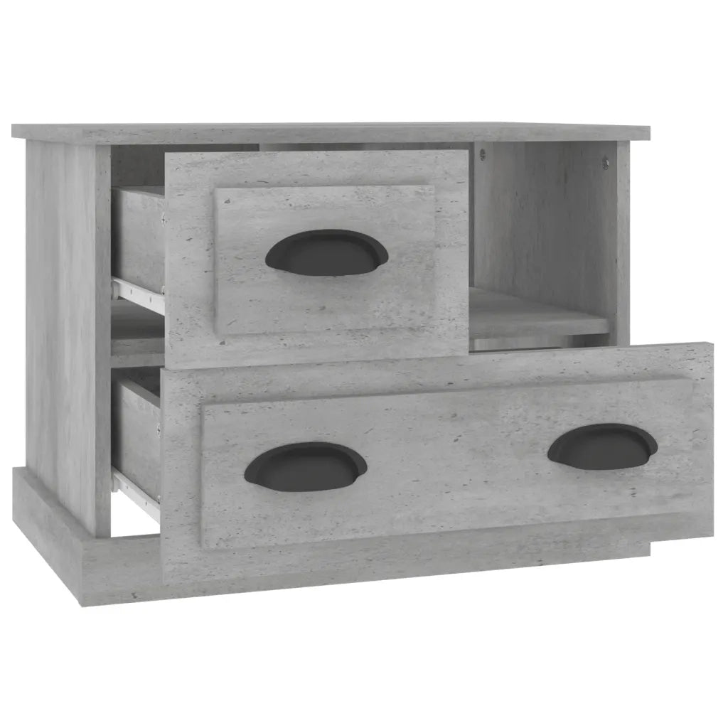 Comodino Grigio Cemento 60x39x45 cm 816364