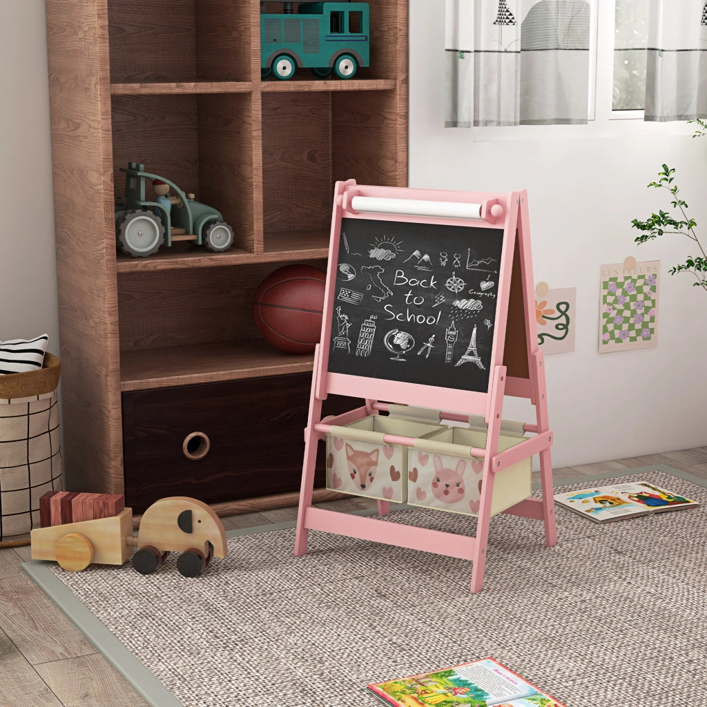 Casetta con lavagna e cestini ¨C zephmum ¨C 54x46.5x93 cm rosa
