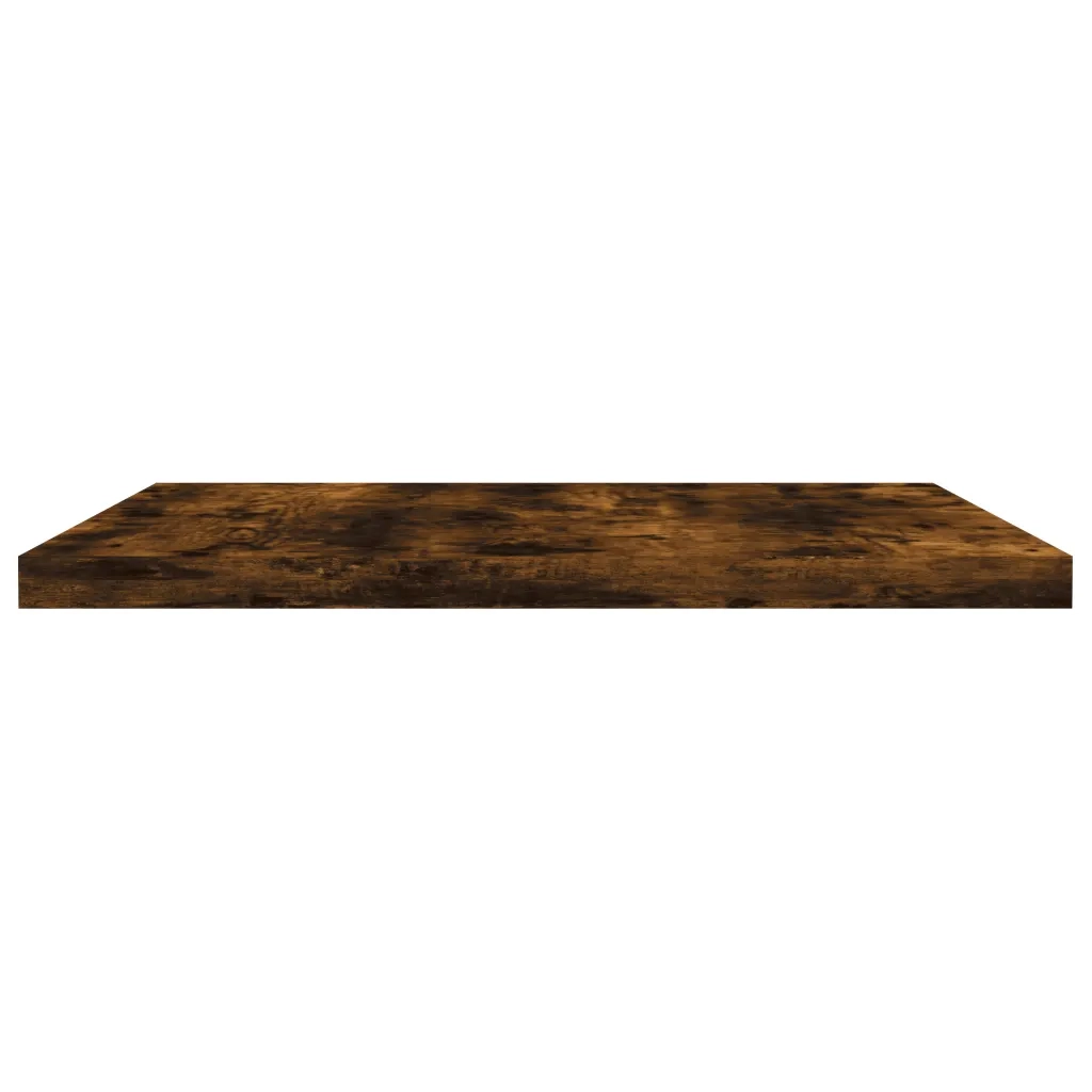 Mensole Parete 4pz Rovere Fumo 40x30x1,5 cm Legno Multistrato 838207