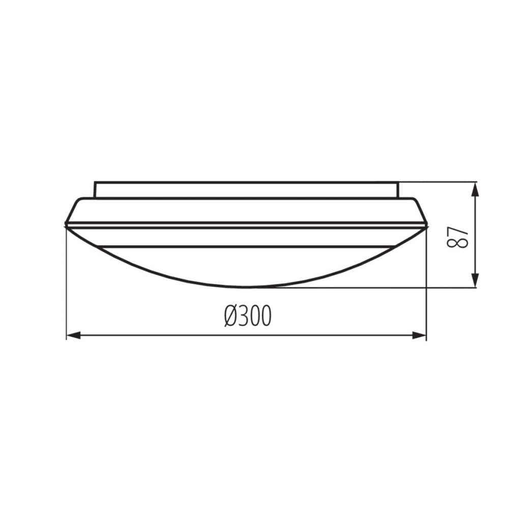 Plafoniera LED Kanlux DABA PRO 26W 4000K IP65 sensore