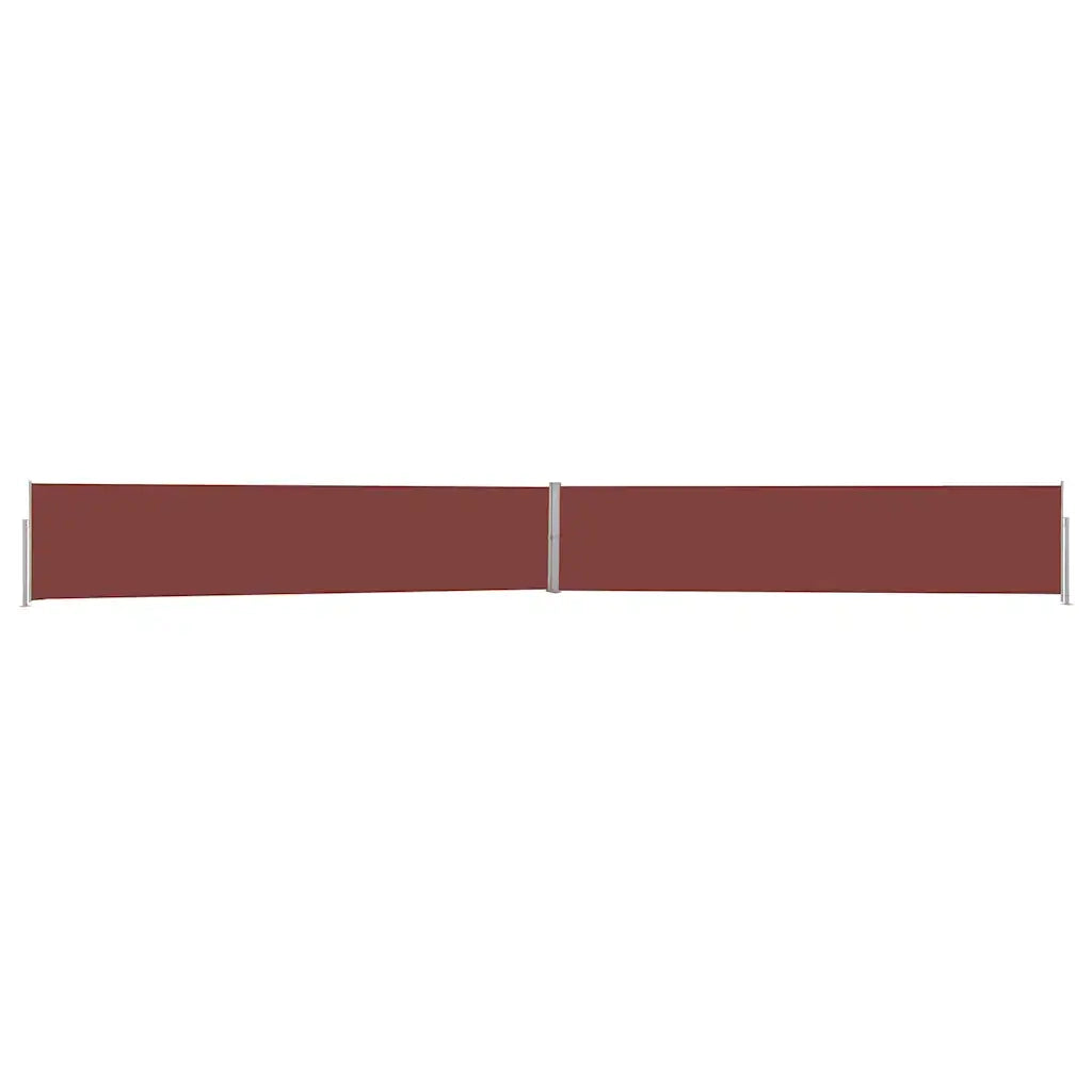 Tenda Laterale Retrattile per Patio-Tenda parasole per balcone 140x1200 cm Marrone