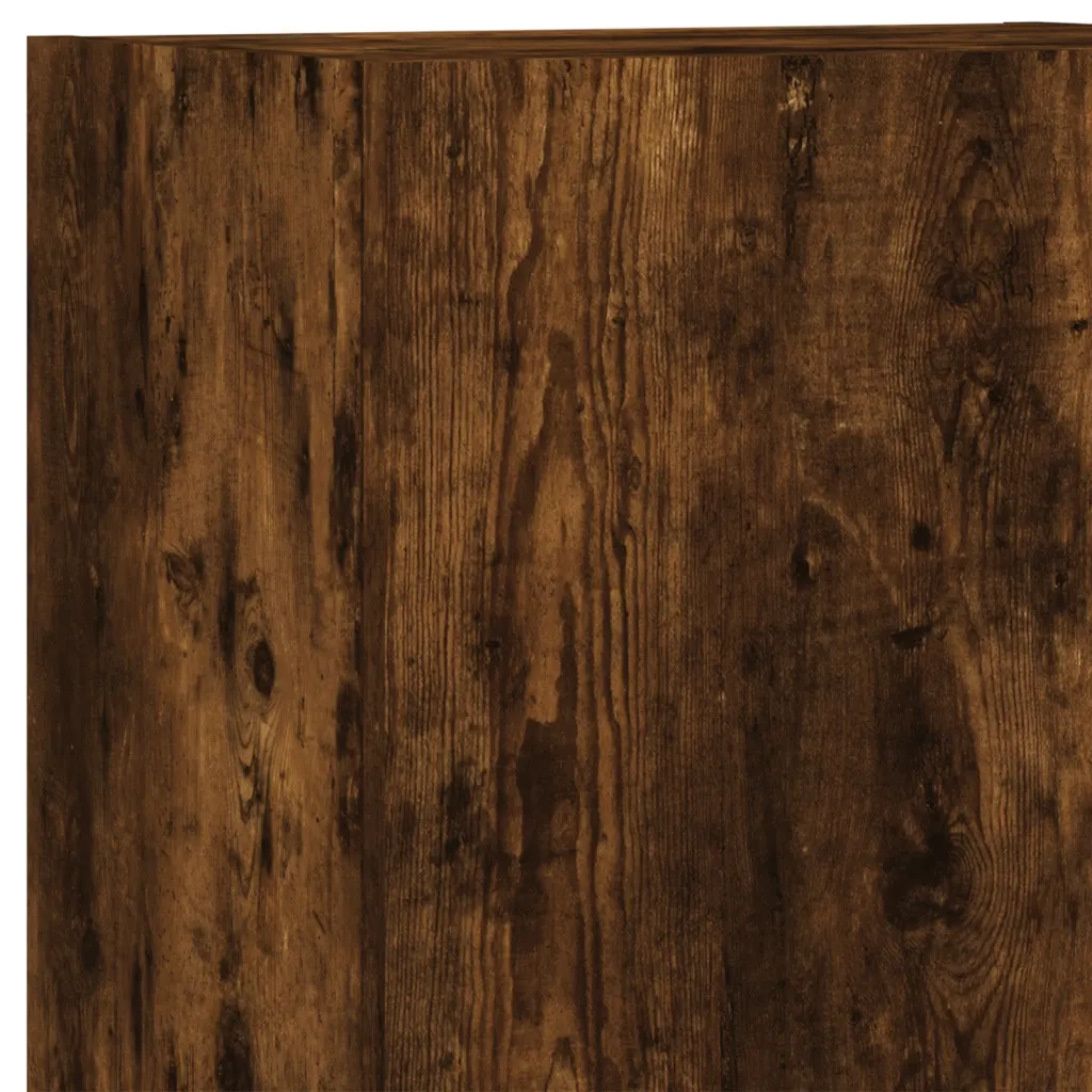 Mobili TV a Muro 5pz | Armadietto TV | Mobile Porta TV Rovere Fumo in Legno Multistrato