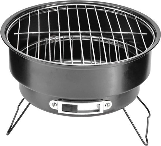 Griglia a Carbone Portatile Ronde 25cm - Manubrio - Cucina Esterna Picnic Campeggio