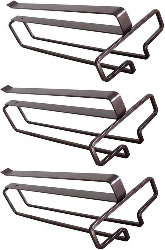 Tre pezzi di supporto per bicchieri sotto il mobile - Racks per vino e champagne - Supporto per bicchieri in vetro per cucina e bar