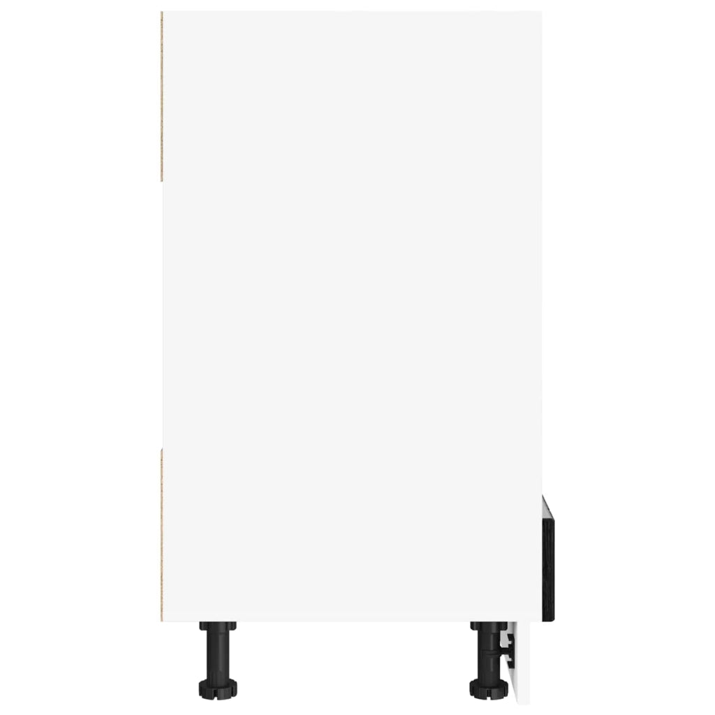 Mobile da cucina moderno dal design funzionale e pratico spazio di archiviazione 60 x 46 x 81 cm realizzato in legno di rovere nero 02_0058400
