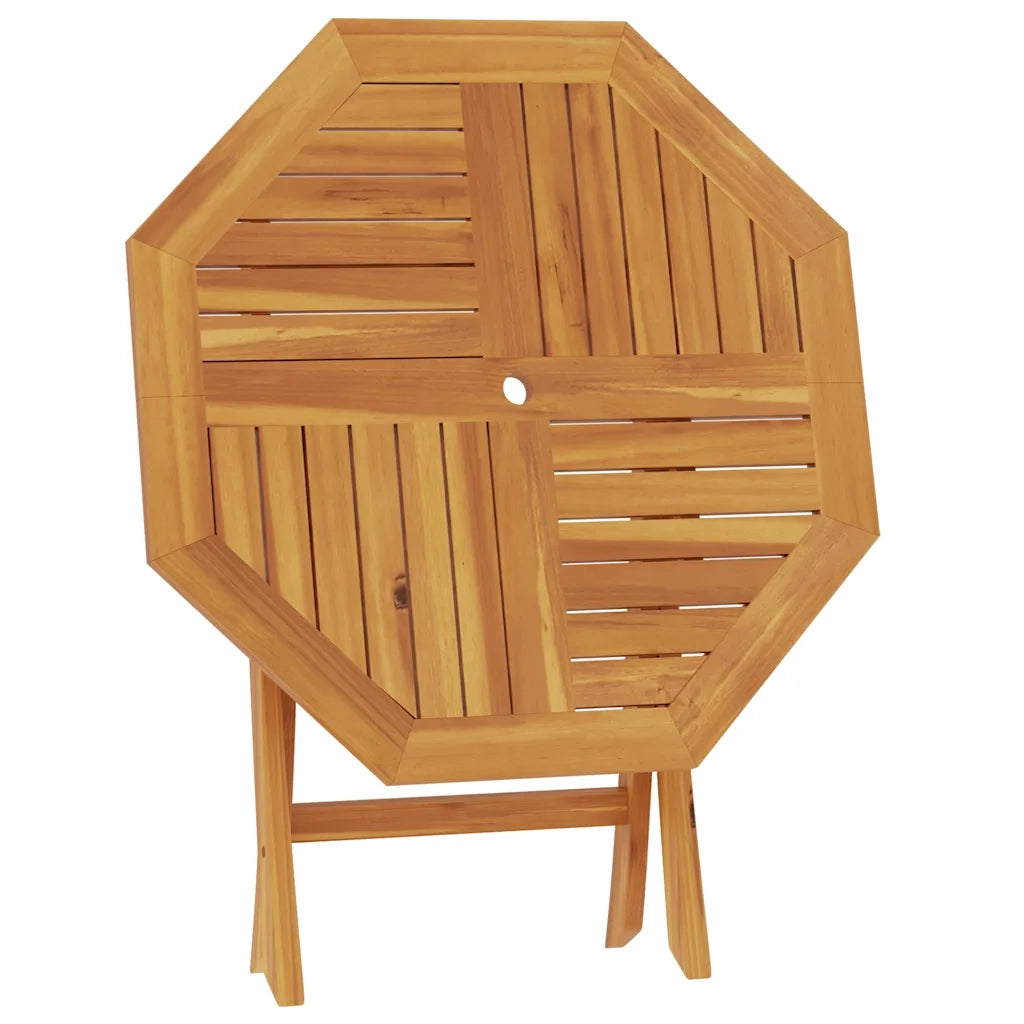 Tavolo da Giardino | Tavolino da esterno Pieghevole 85x85x76cm Legno Massello di Teak