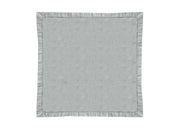 Tovaglia Cucina Soggiorno In Cotone Con Orlo A Giorno In Tinta Unita Ajour - 85x85cm - Grigio Melange