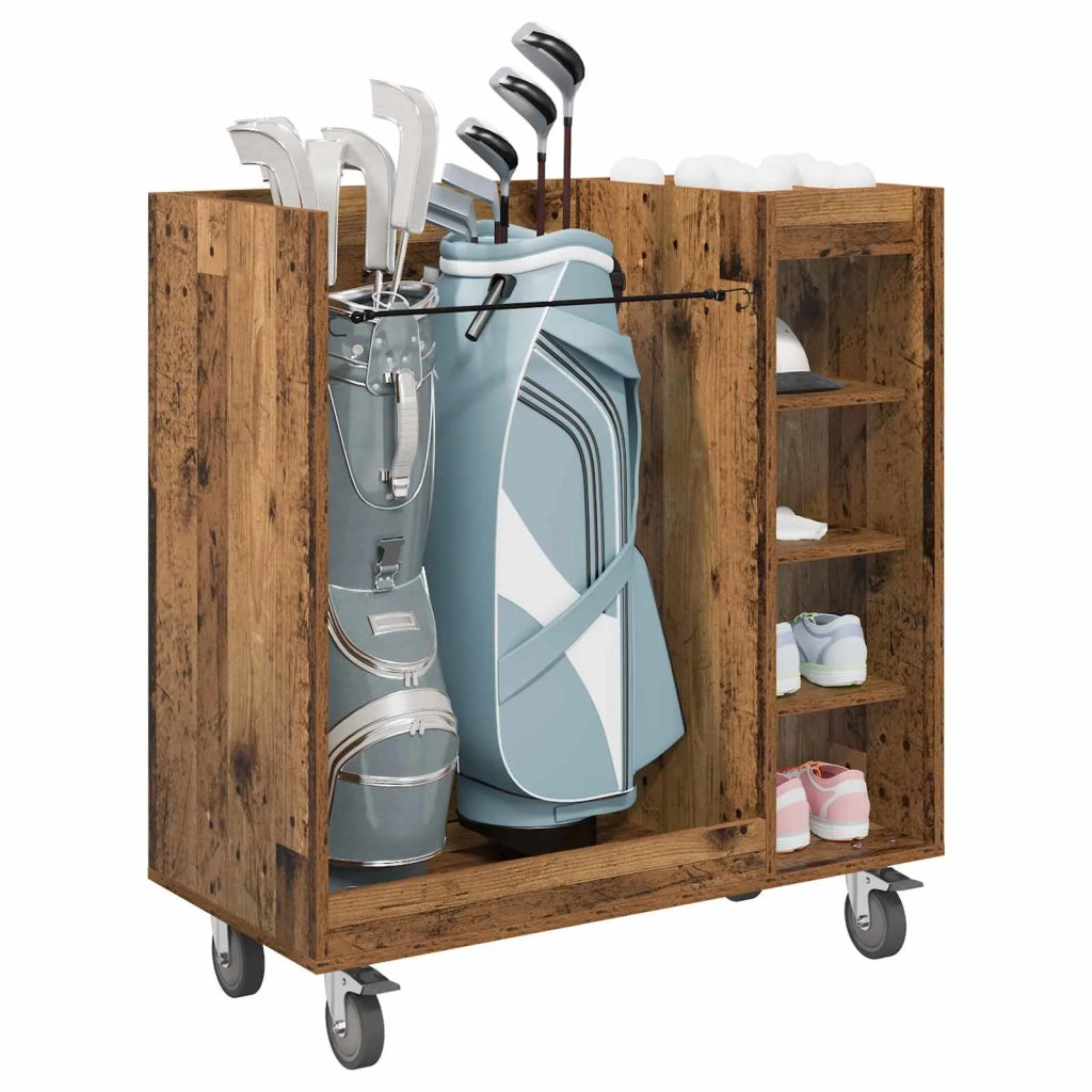 Armadio per Golf con ruota Legno vecchio 90 x 45 x 98 cm CFW2696549