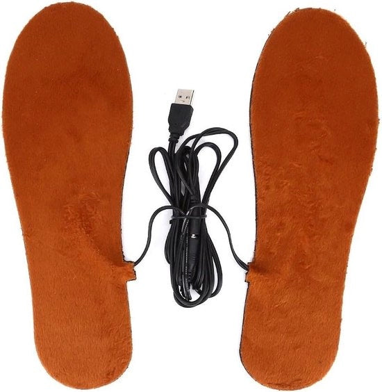 Calzini riscaldanti unisex - Infradito riscaldati - Mantengono i piedi caldi - Padrini per scarpe - Marrone - Uomini