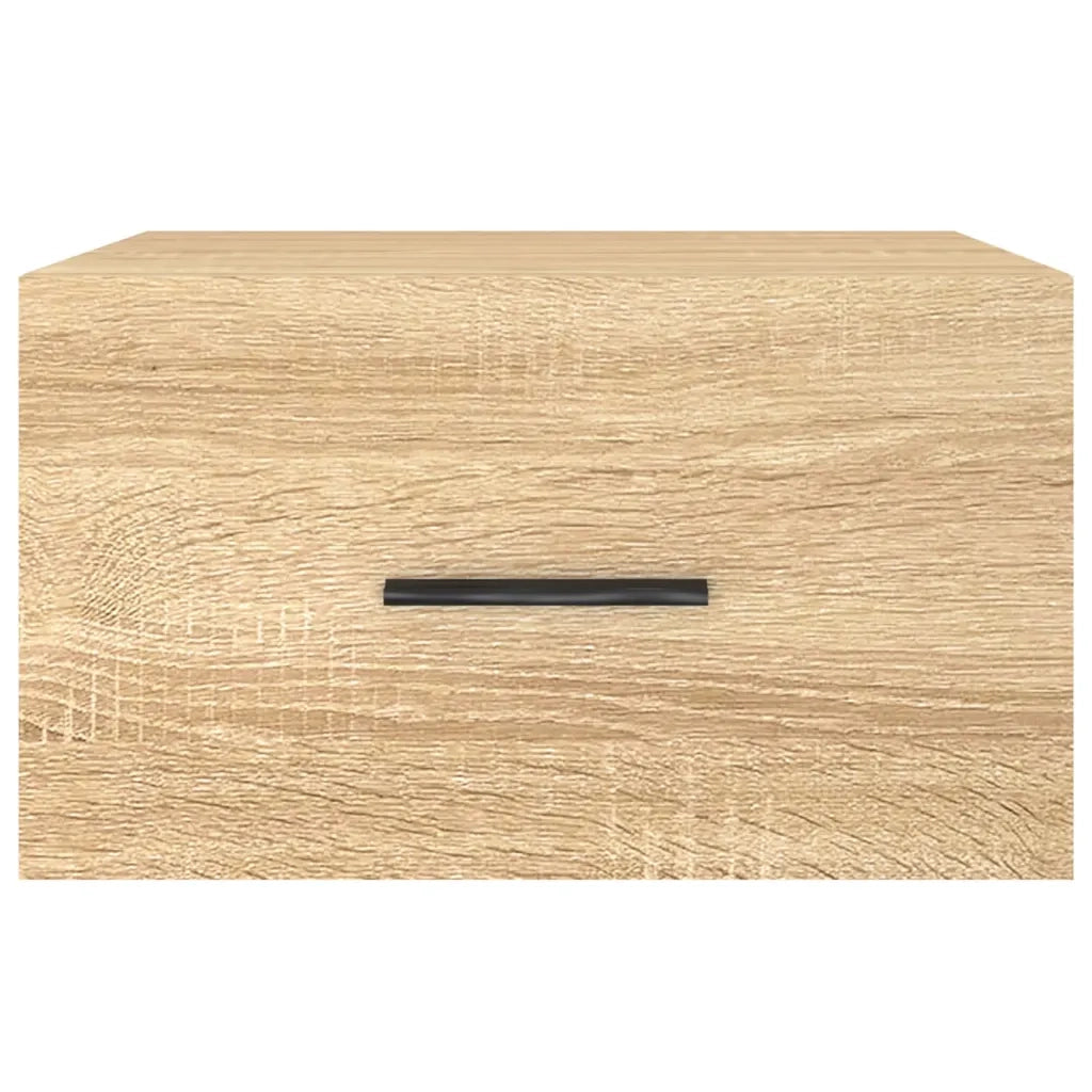 vidaXL Comodini a Muro 2 pz Rovere Sonoma 35x35x20 cm