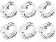 Set di fermi maniglie in PVC trasparente - Protezione per porte - Sicurezza di presa - Diametro 18 mm - Resistente agli urti - Fermi maniglie per porte