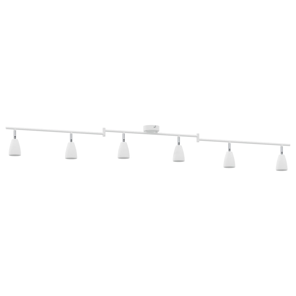Faretto da soffitto 6 vie regolabile bianco GU10
