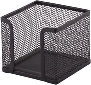 Nota di notifica | Rete | Metallo massello | Per l'ambiente di lavoro moderno | nero - 95 x 95 x 75 mm