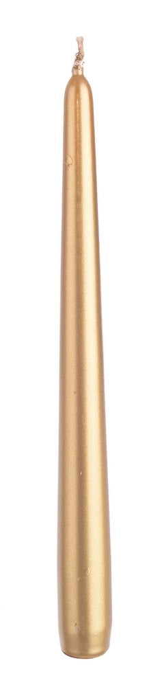 Candele Dorate Oro di Paraffina Sfera Conica Lunghe Senza Aroma Decorative Casa Formato: Conica