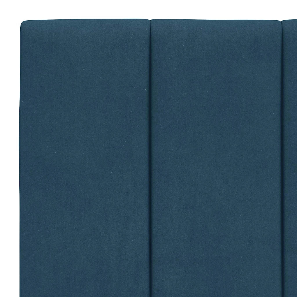 Giroletto senza Materasso Hanko Blu 100x200 cm in Velluto 3207835