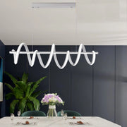 Lampadario a sospensione con luci a led da soffitto stile moderno twister 4800 lumen 60w luce bianca naturale 4000K