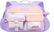 Borsa per bambini, borsa scuola, scuola dell'infanzia, borsa scuola per ragazze, scuola elementare, grande capacità, borse scuola per ragazze, impermeabili, sostenibili, per bambini e ragazze