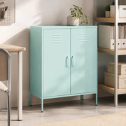Storage Cabinet, Mint Green, 80x35x101.5 Cm, Steel