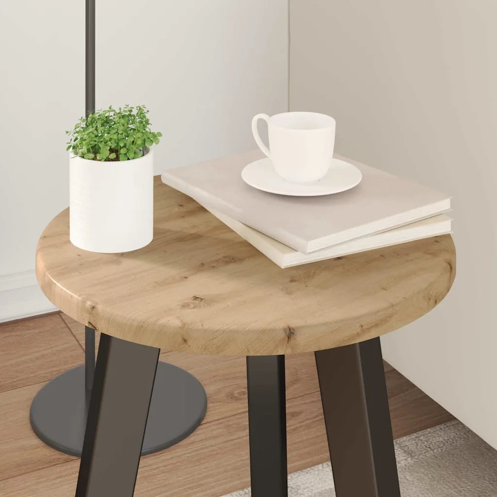Piano del tavolo rovere artigianale Ø 30 x 1,5 cm