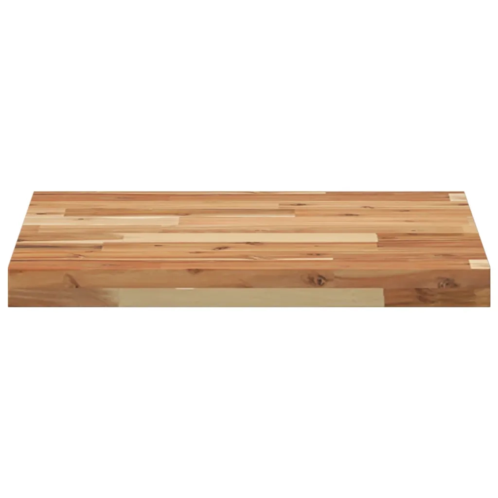 Piano Tavolo Quadrato 50x50x4 cm in Legno Massello di Acacia 4008725