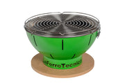 Barbecue a Carbonella Ø41x25 cm Smile in Acciaio Verde