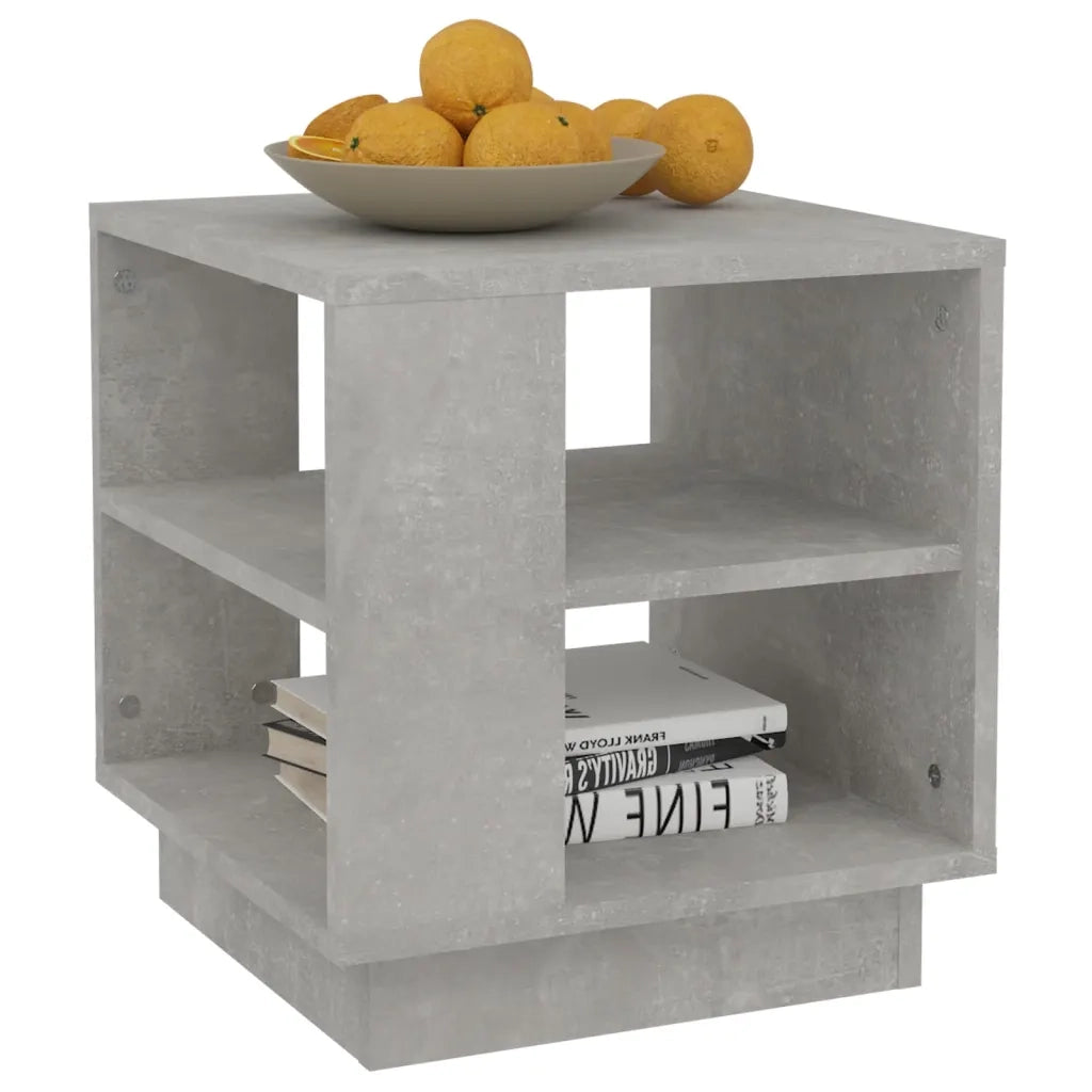 Tavolino Salotto Grigio Cemento 40x40x43 cm Legno Multistrato cod mxl 62596