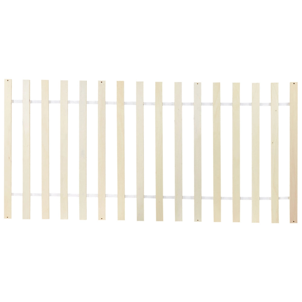 Letto in Legno di pino Chiaro con Rete a Doghe Stile Classico 90 x 200 cm