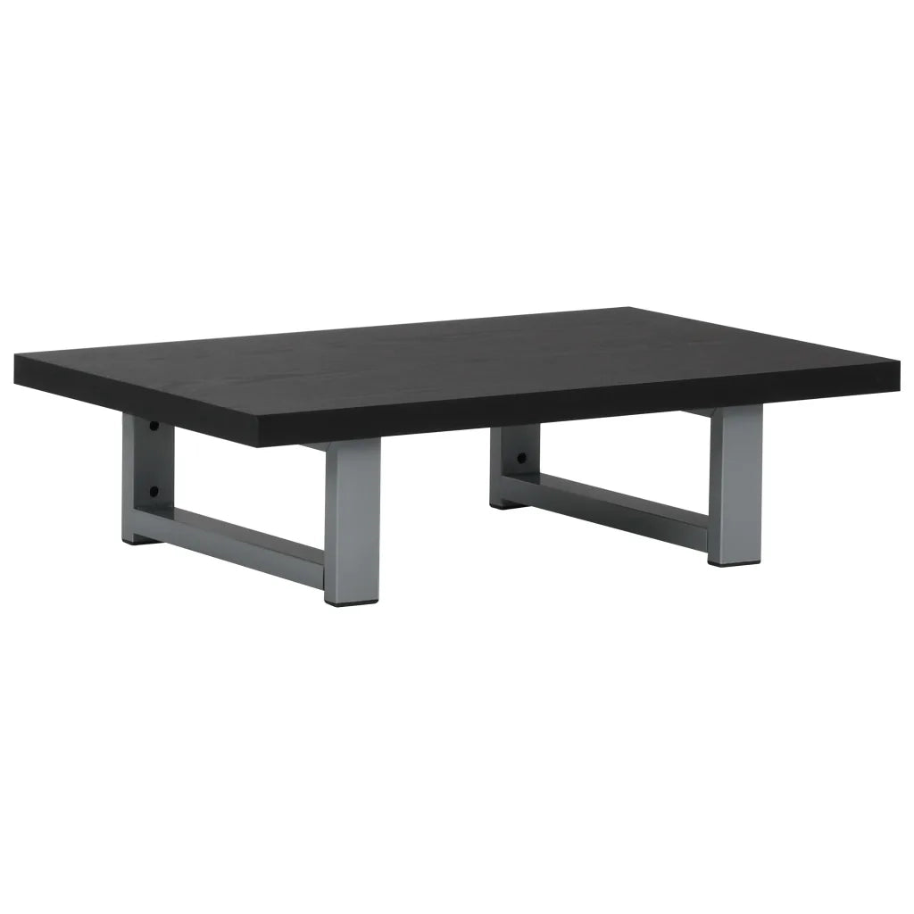 Set Mobili da Bagno 2 pz Ceramica Nero 279338