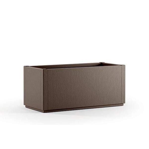 Vaso Fioriera Rettangolare da Esterno Ethica Tortora 80 Litri 80 x 36 x 35 cm