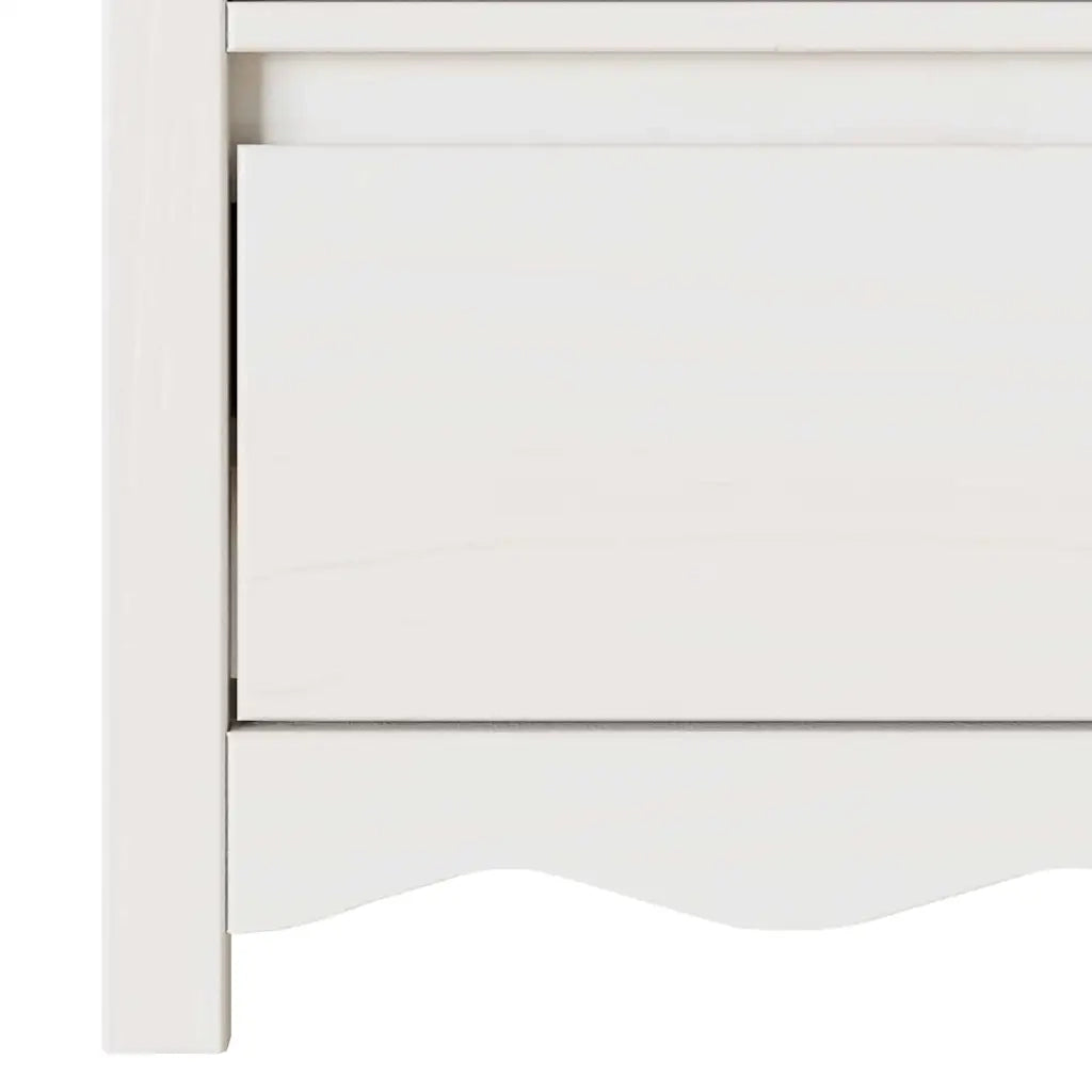 Mobile TV Drammen Bianco 99 x 43 x 55 cm Legno massello di pino 42003043
