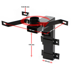 Cassetta postale americana a parete in acciaio zincato verde con supporto di montaggio