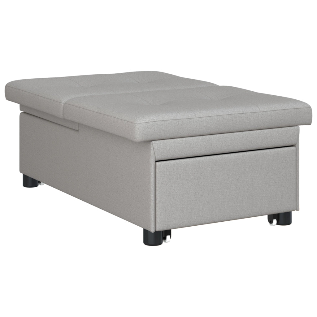 Divano Letto Estraibile Grigio 194 x 50 x 82 cm 42008591
