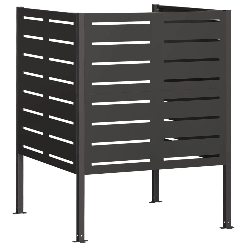 Schermo per bidone della spazzatura 85 x 85 x 113 cm Acciaio 8013426