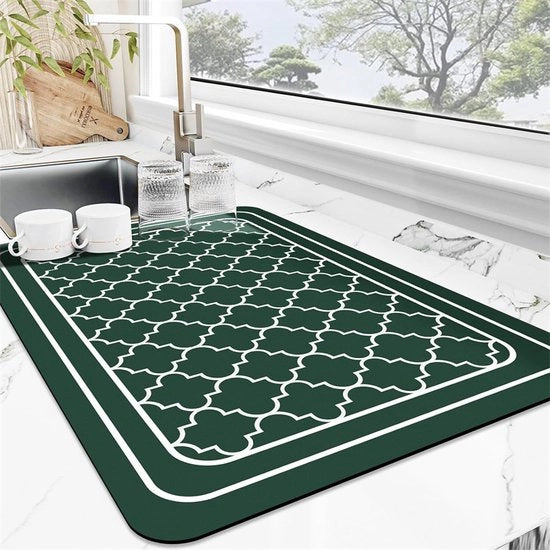 Mat di accensione per lavastoviglie con modello di luce per scarico super assorbente lavastoviglie con microfibra lavastoviglie rapida assorbimento acqua