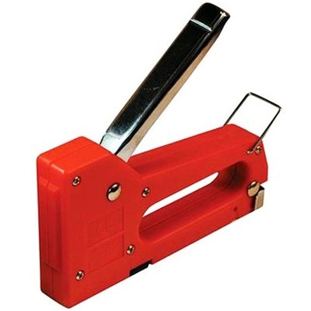 Trade Shop - Spillatrice Per Punti Metallici Manuale 4-8mm 0.7mm Cromata Con Punte Graffette Spille Per Falegname -
