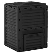 Compostatore da Giardino 300L ¨C zephmum ¨C Nero 60.5x60.5x81.5 cm