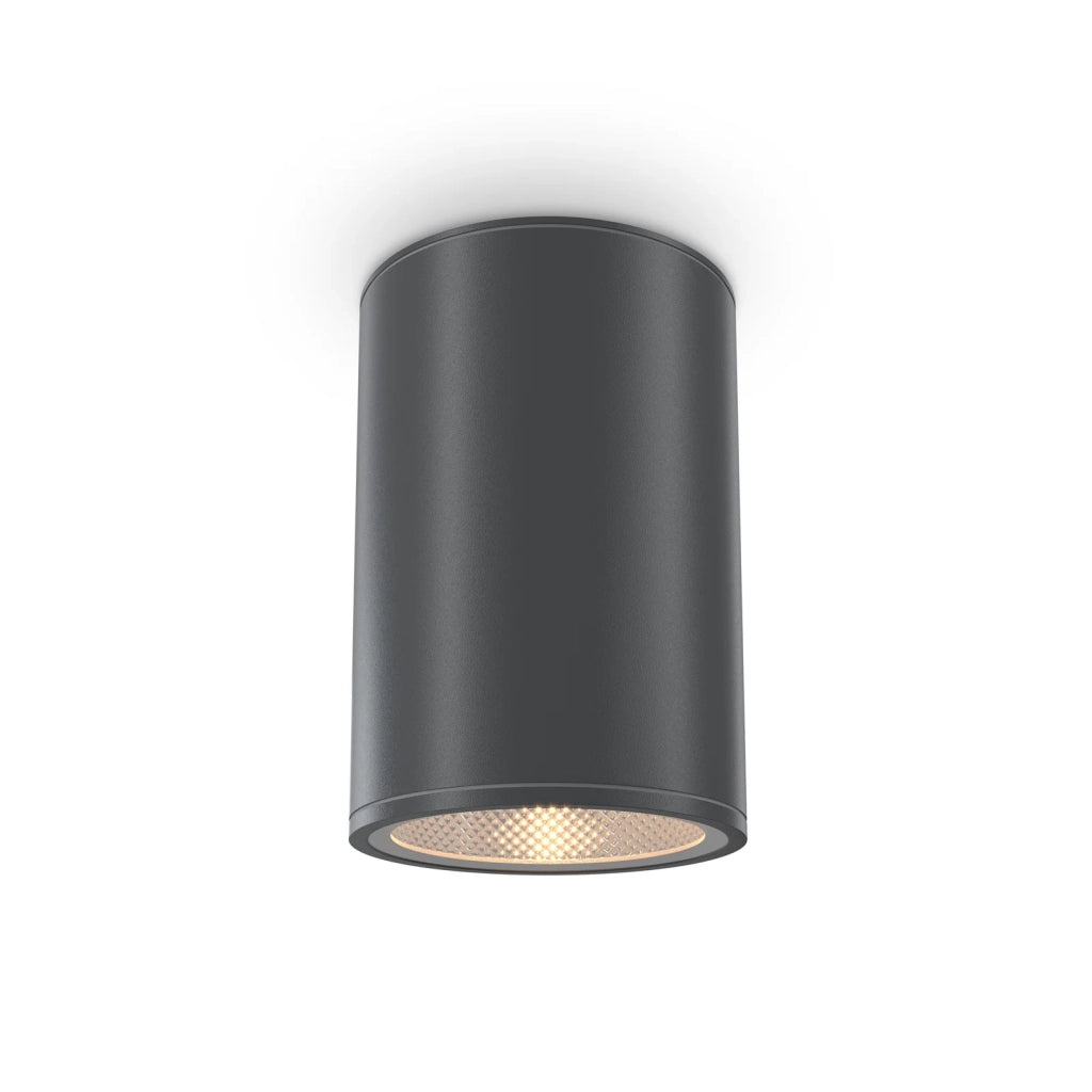 Plafoniera Da Esterno Moderno Bar Led Integrato 12W Metallo Grigio Ip65