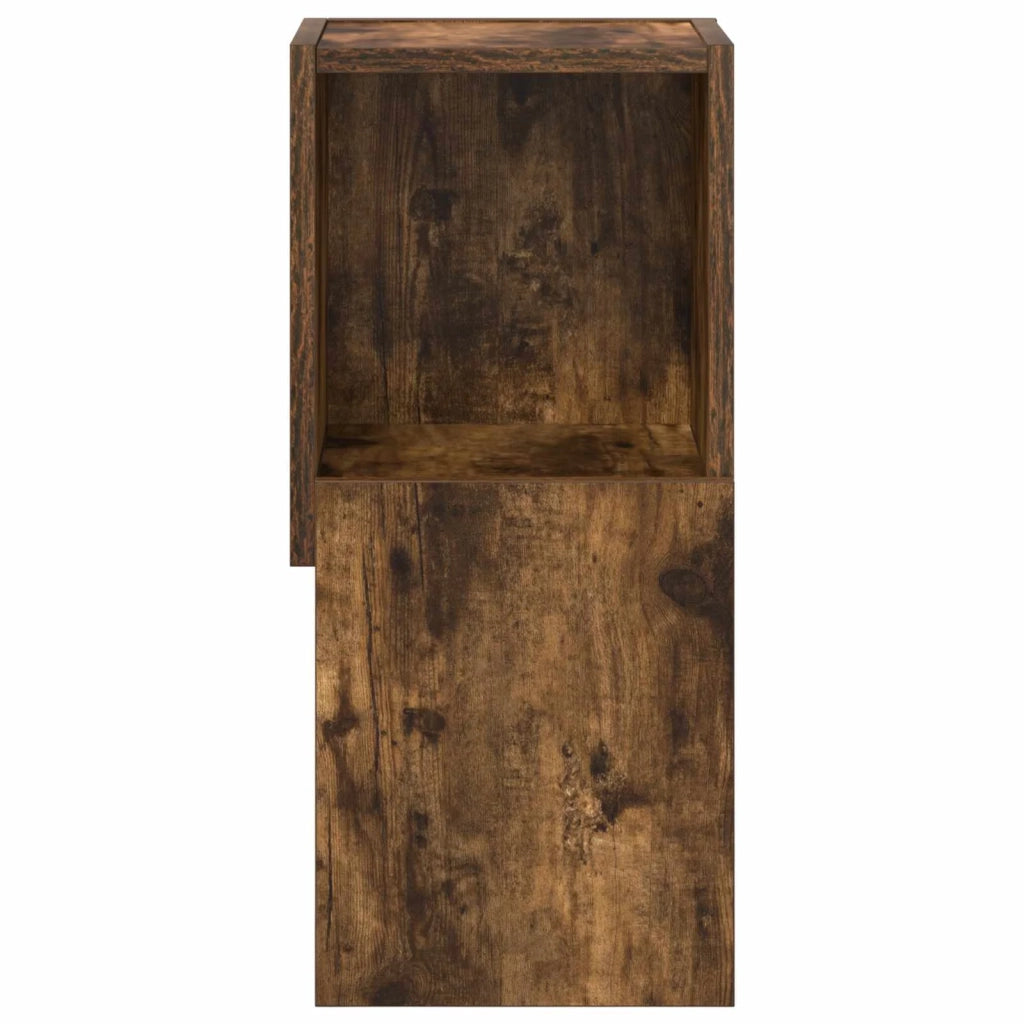 Mobile angolare 25,5x25x55cm Legno ingegnerizzato Rovere fumé 889825