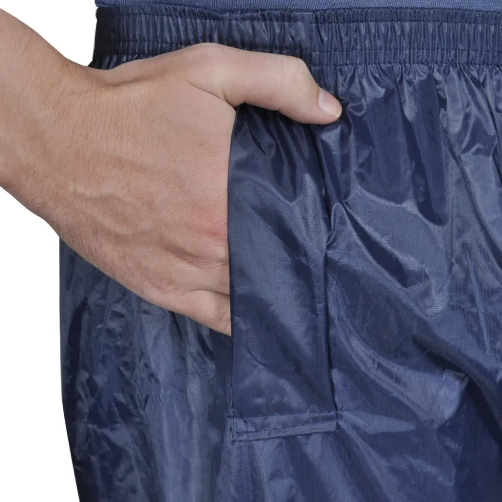 Completo Impermeabile Blu Marino con Cappuccio XL 2 pz per Uomini cod mxl 77092