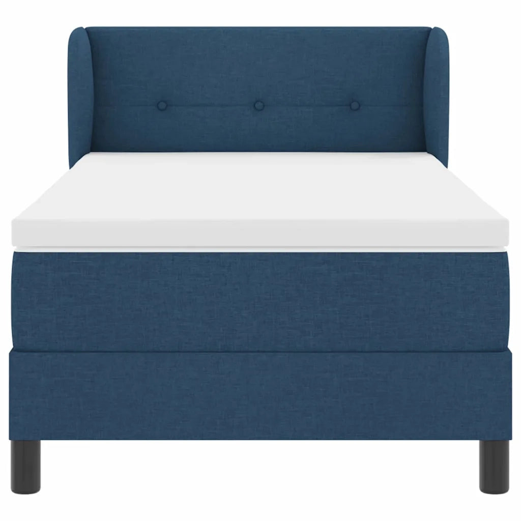 Letto a molle con materasso Blu 80 x 200 cm Tessuto 3339995