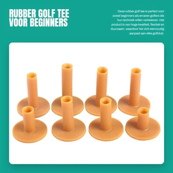Trovatrice per tee da golf - Resina - Sostenibile - Flessibile - Adatta per tee da golf in legno/plastica - Ideale per driving range - Tee da golf