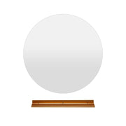 Specchio da parete LED da 60 cm con luce variabile antiappannamento automatico design moderno in vetro bronzo argentato 20_0012871