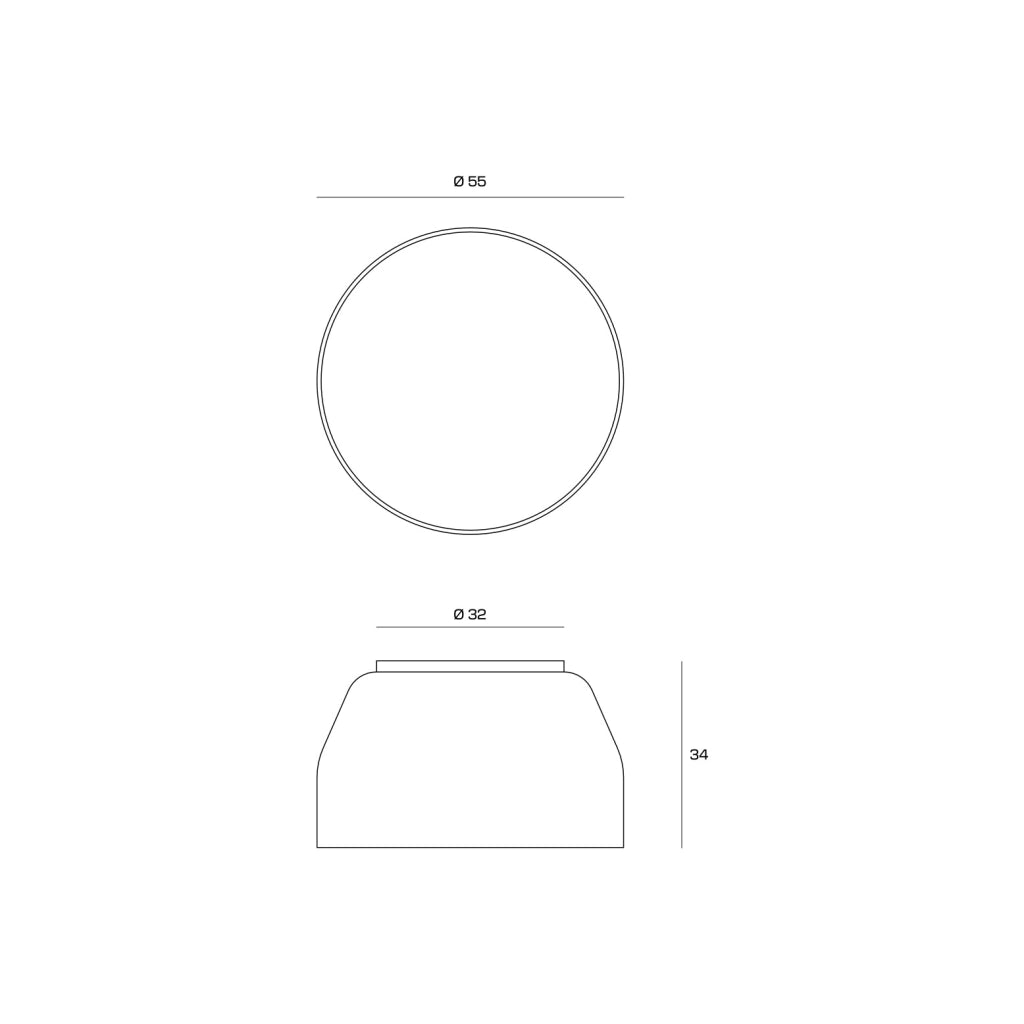 MUG LAMPADARIO DA SOFFITTO GRANDE 3 LUCI IN METALLO ATTACCO E27 D.55CM